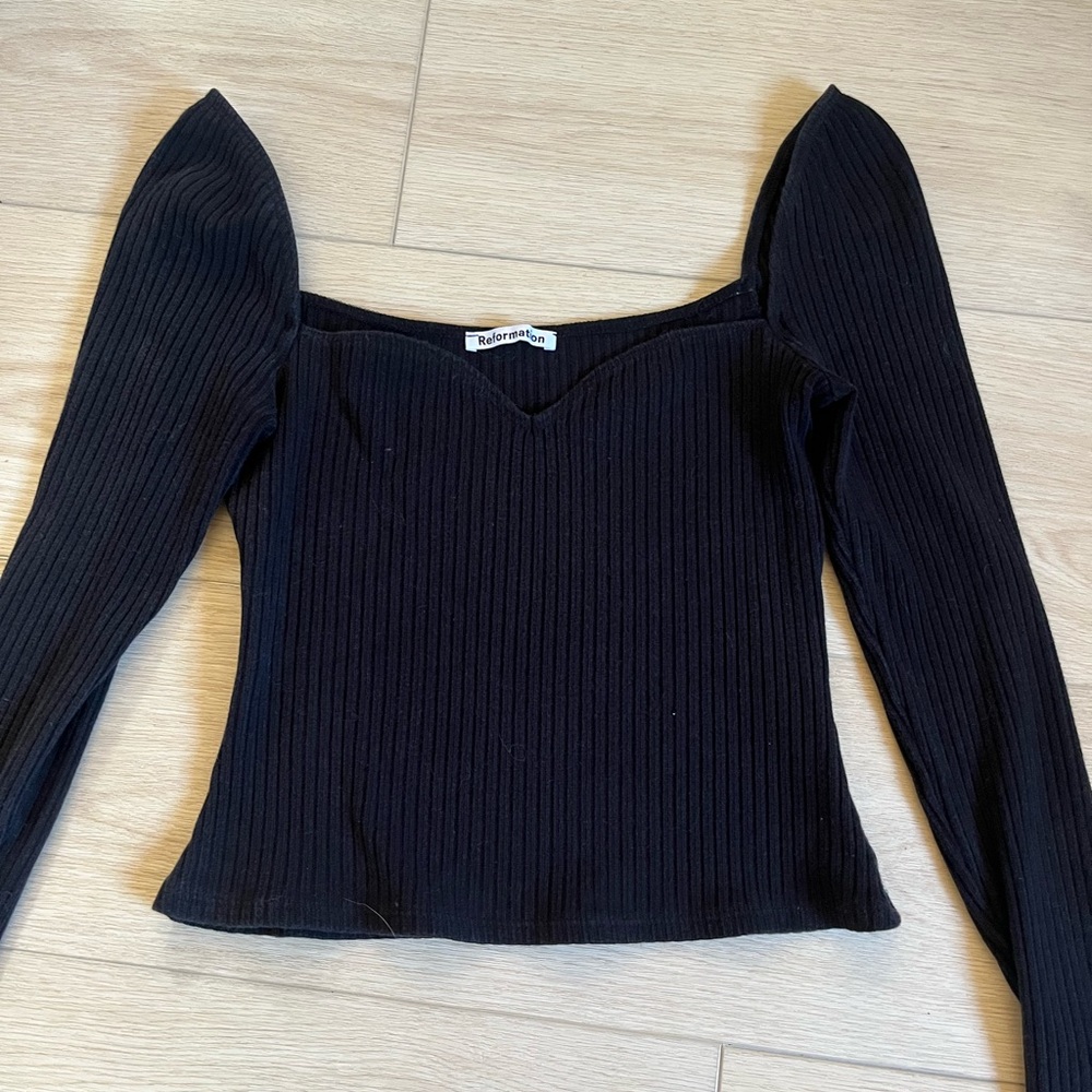 Reformation October knit top